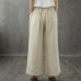 Retro wide leg pants women loose casual autumn wear 2021 new beige trousers